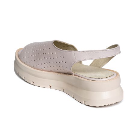Sandale Piele Bej Talpa Joasa V10 - Orice Culoare - imagine 3