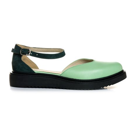 Sandale Talpa Joasa Piele Verde Anabel V7   - Orice Culoare
