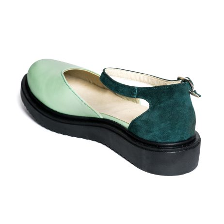 Sandale Talpa Joasa Piele Verde Anabel V7   - Orice Culoare - imagine 3