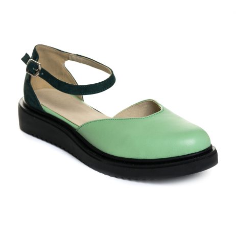 Sandale Talpa Joasa Piele Verde Anabel V7   - Orice Culoare - imagine 2