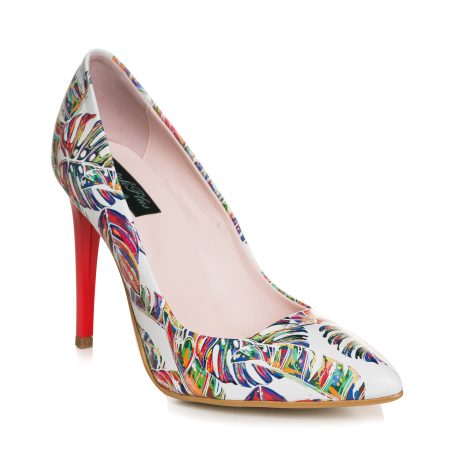 Pantofi Stiletto Very Chic Piele Frunze Color  - orice culoare - imagine 6